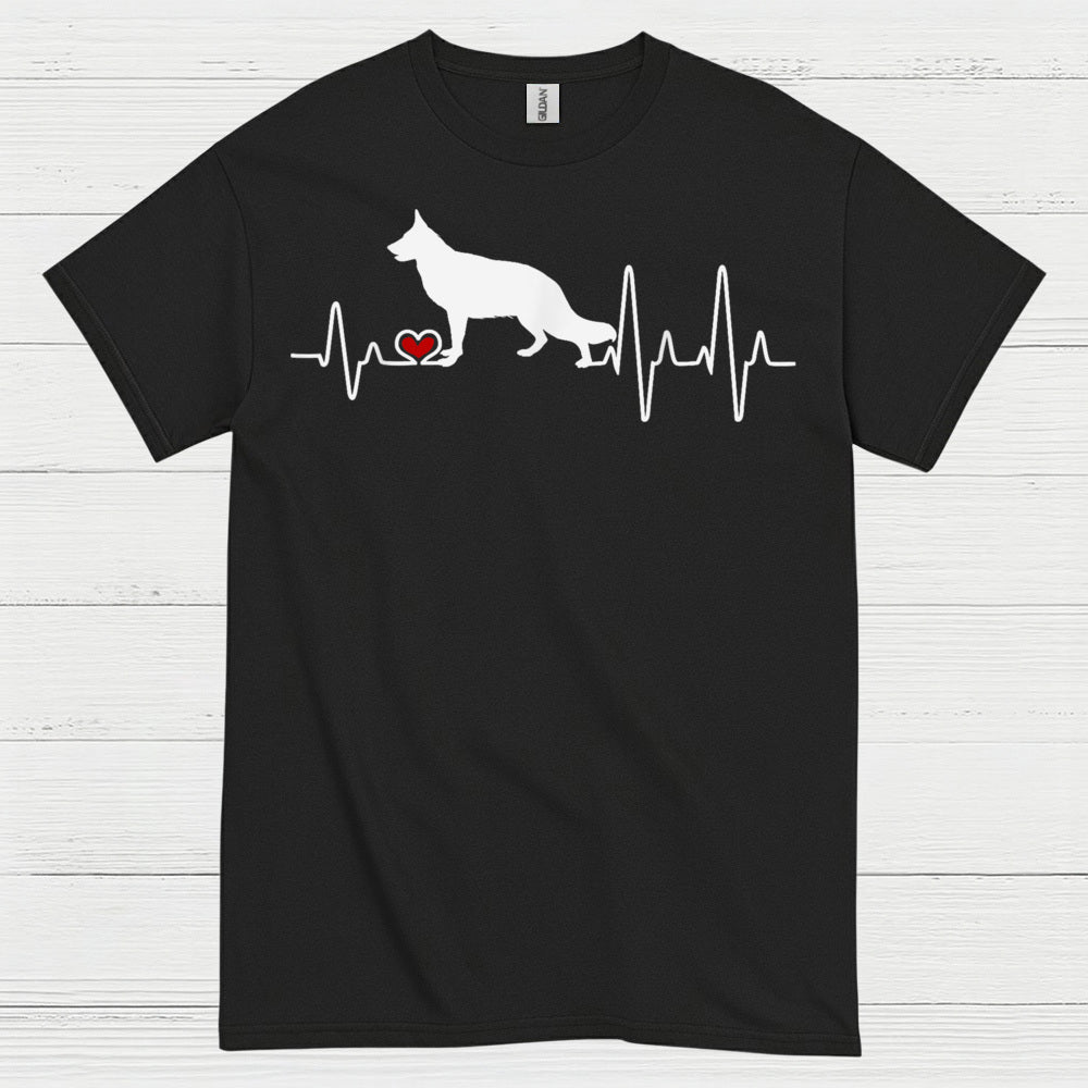 German Shepherd Heartbeat T Shirt