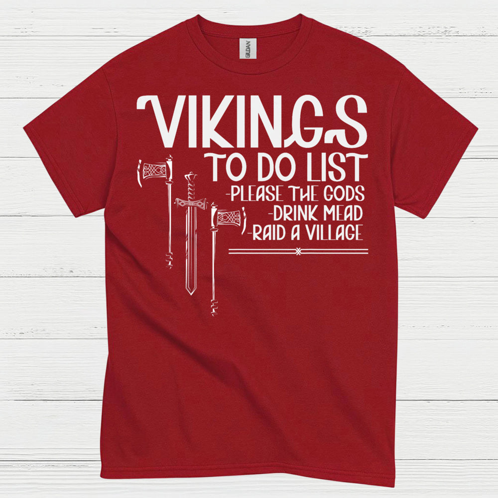 Vikings To Do List T Shirt