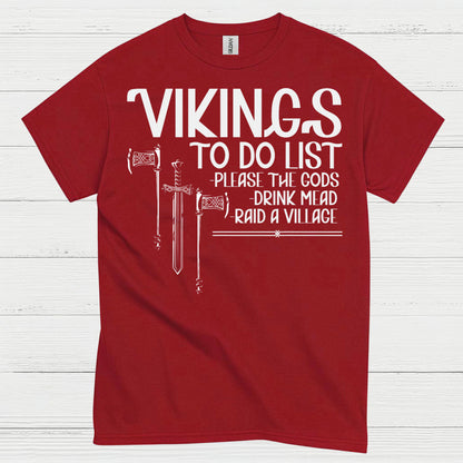 Vikings To Do List T Shirt