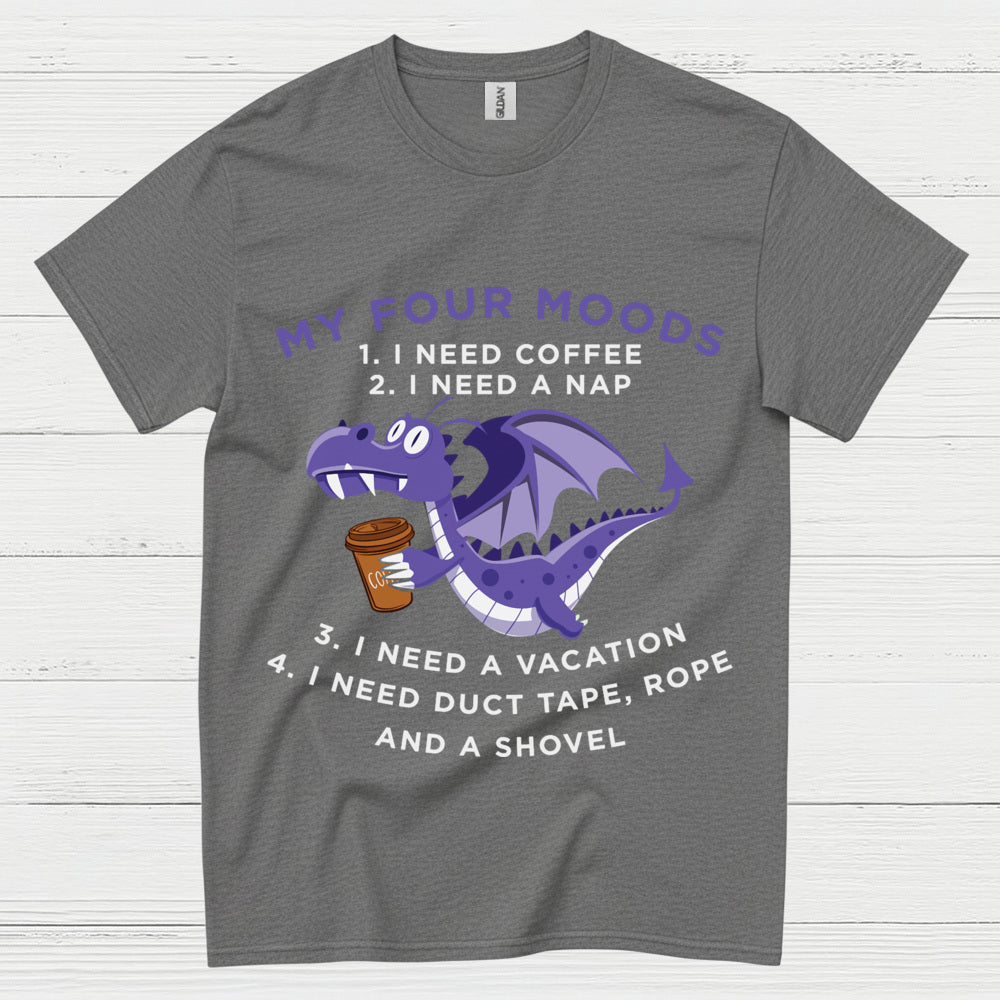 Sarcastic Coffee Dragon T Shirt