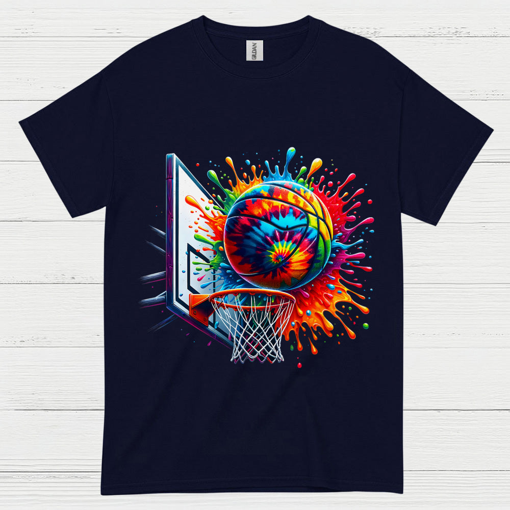 Color Splash Basketball Art T Shirt