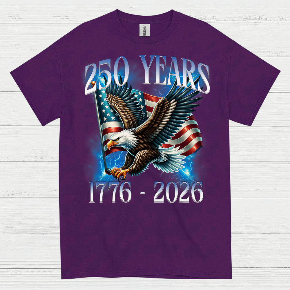 250 Years American Eagle Patriotic Anniversary T Shirt