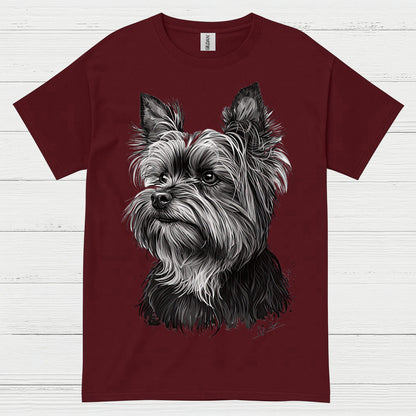 Realistic Yorkie Portrait Dog Lover T Shirt