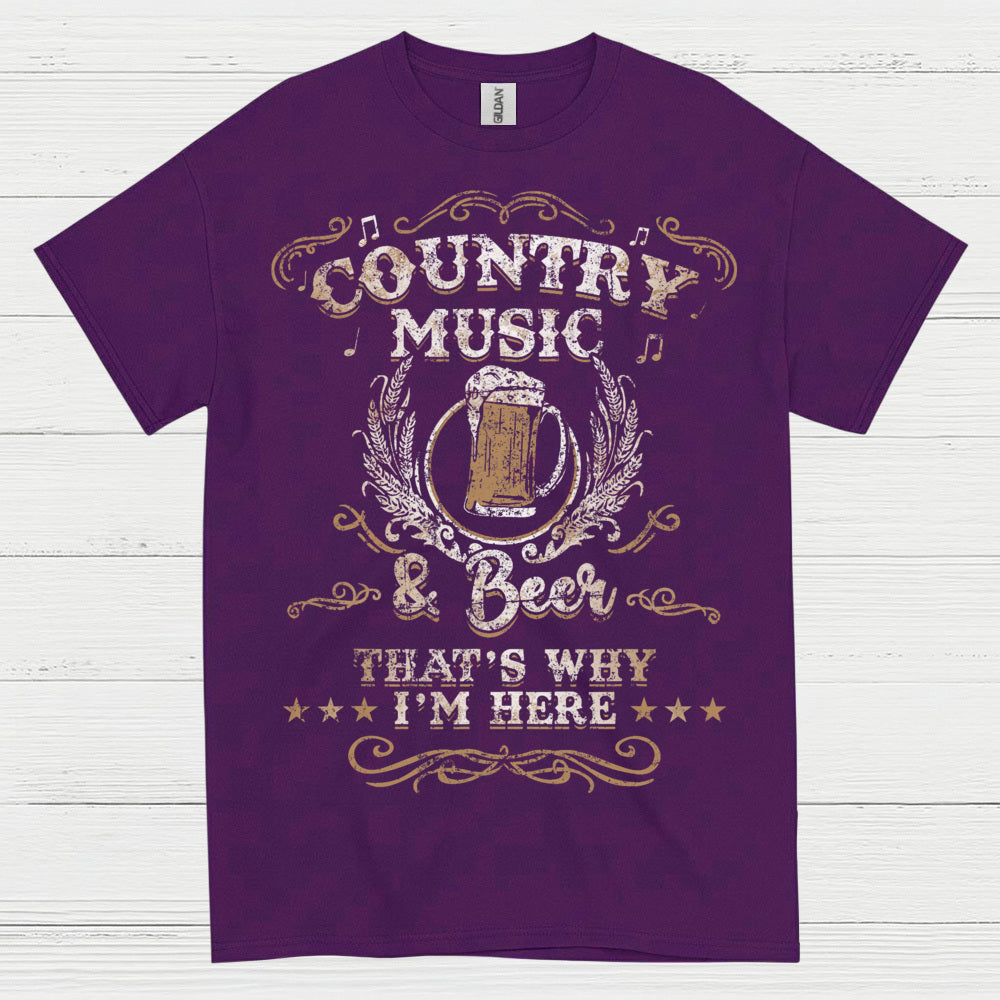 Country Music And Beer T Shirt