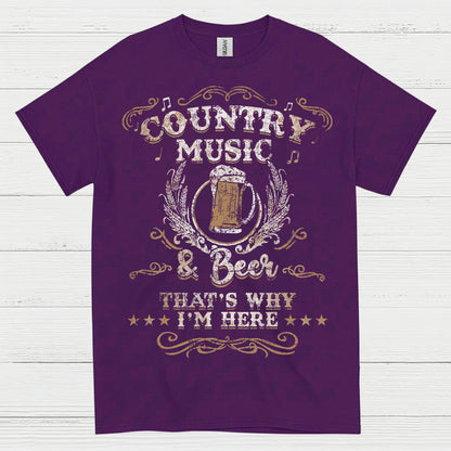 Country Music And Beer T Shirt