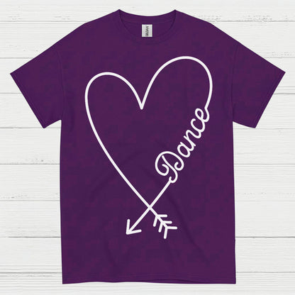 Love Dance Heart Simple T Shirt