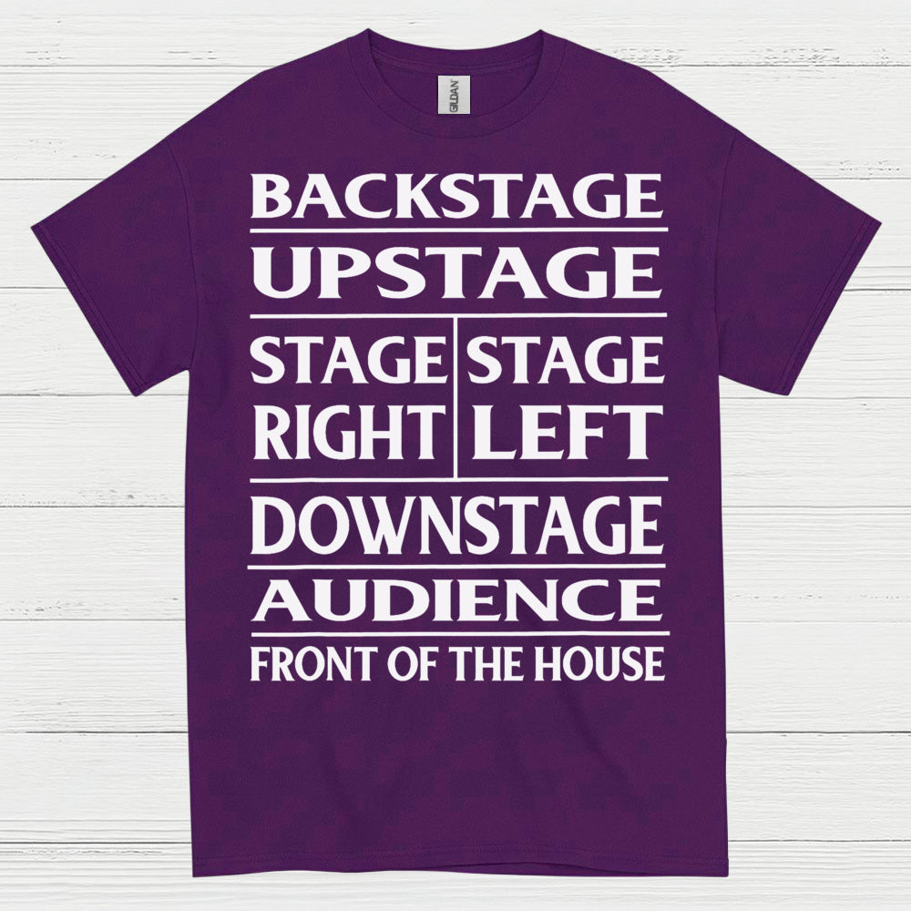 Theater Stage Directions Chart T Shirt