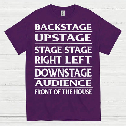Theater Stage Directions Chart T Shirt
