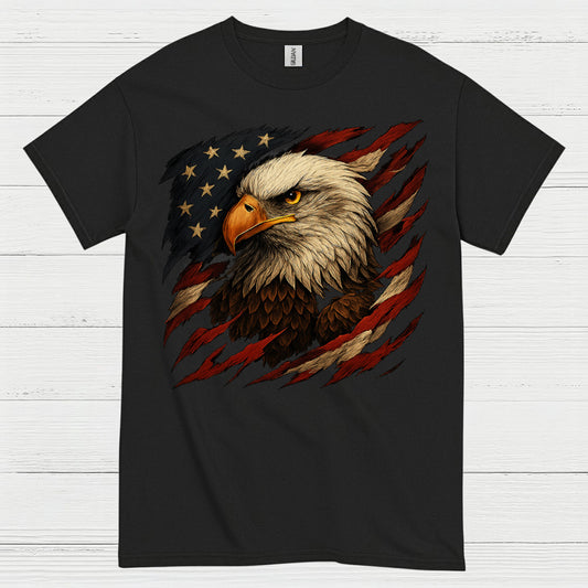 American Bald Eagle Patriotic Freedom Pride T Shirt