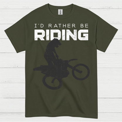 Id Rather Be Riding Dirt Bike T Shirt