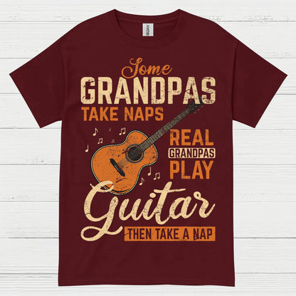 Real Grandpa Guitar T Shirt