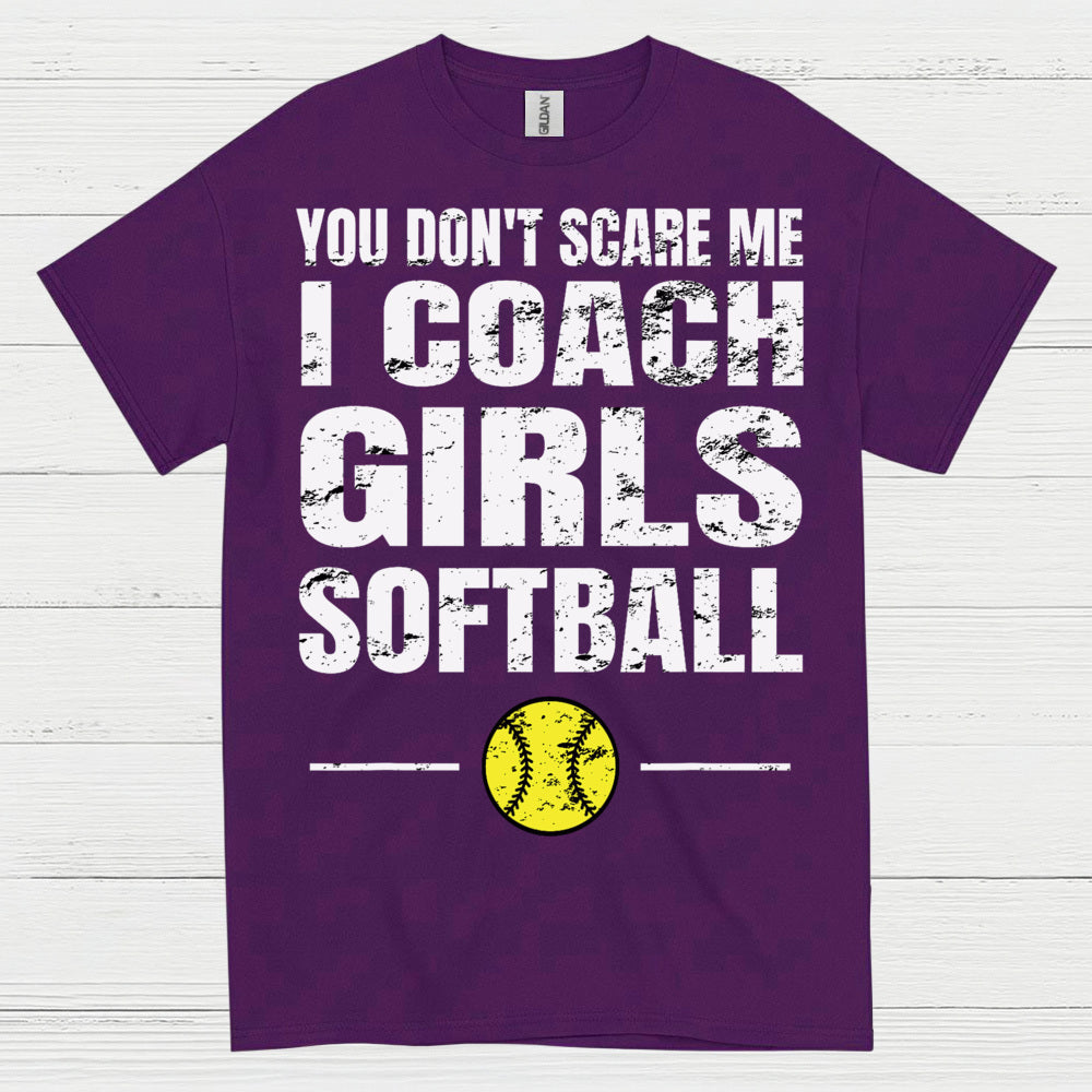 I Coach Girls Softball T Shirt