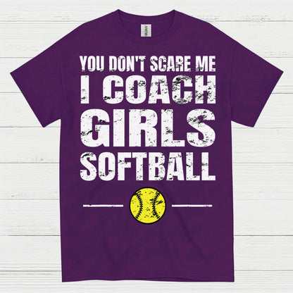 I Coach Girls Softball T Shirt