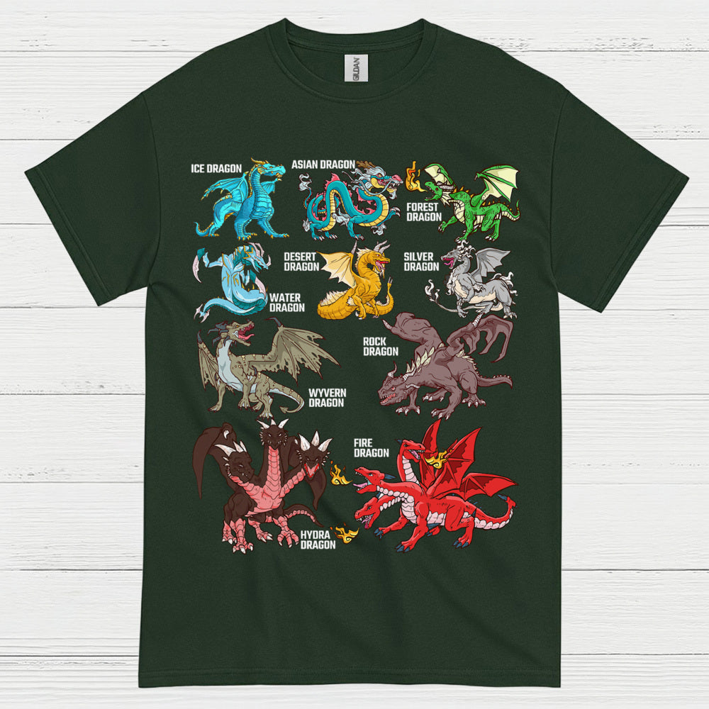 Types Of Dragons T Shirt