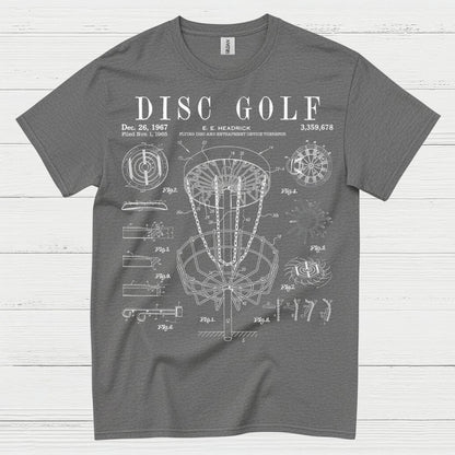 Disc Golf Patent Blueprint T Shirt