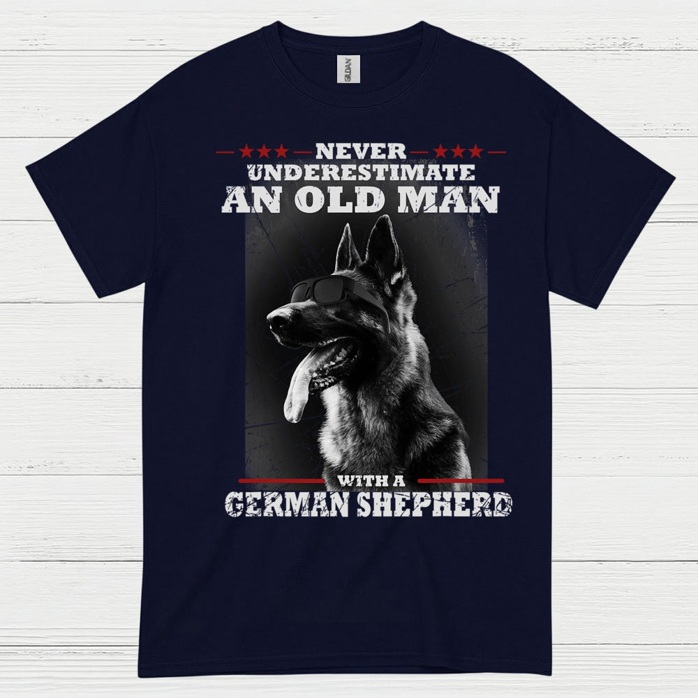 Old Man Shepherd Humor T Shirt
