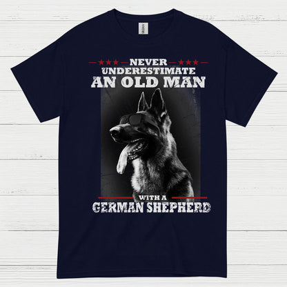 Old Man Shepherd Humor T Shirt