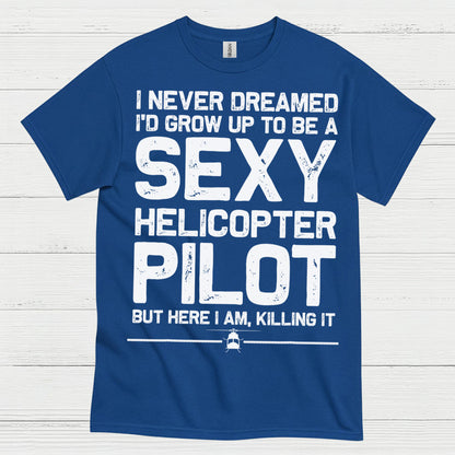 Sexy Helicopter Pilot Aviation Humor T Shirt