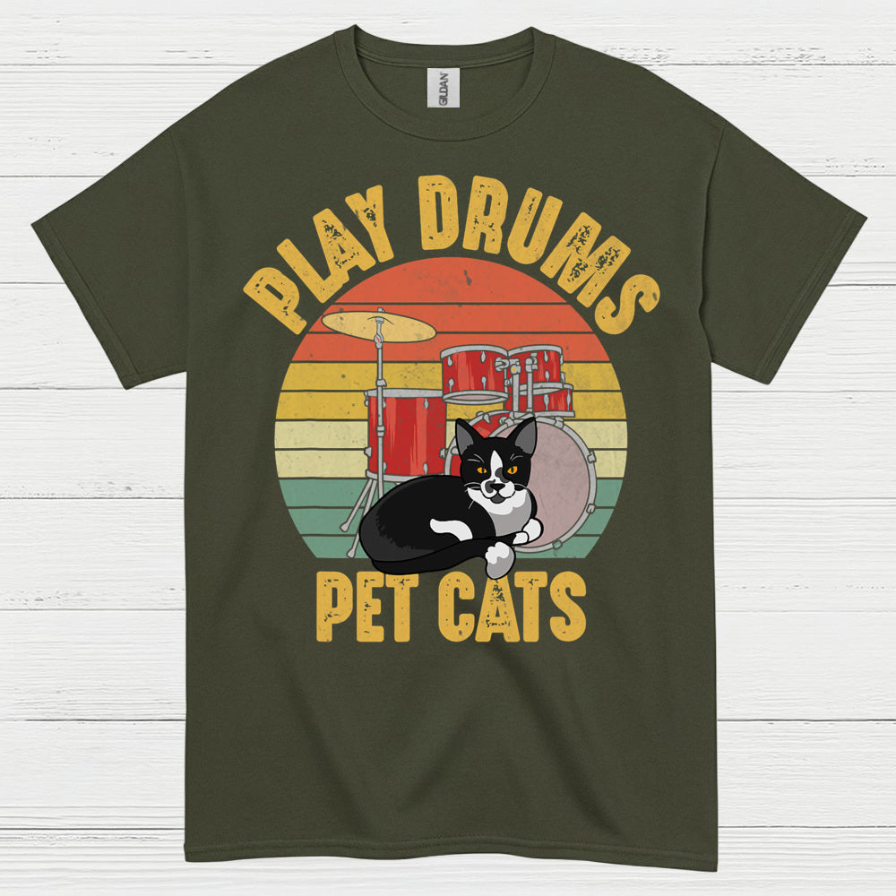 Cat Petter Drummer T Shirt