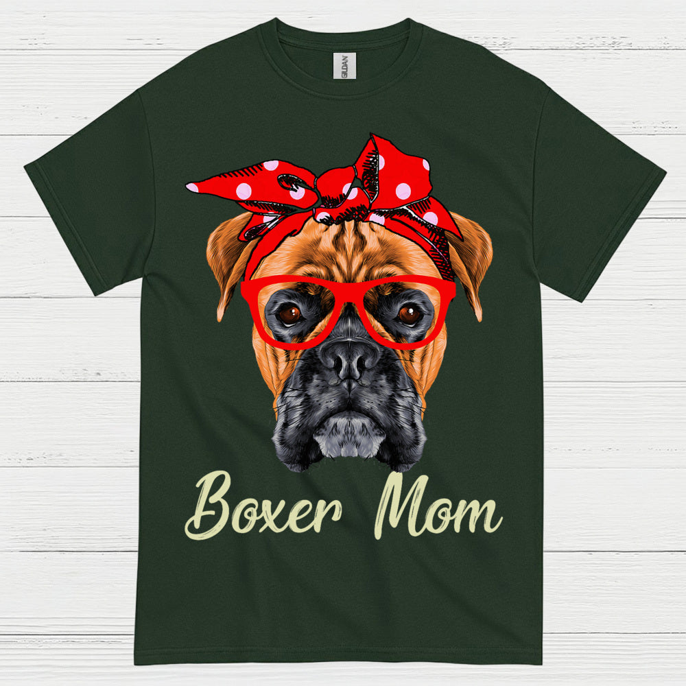 Boxer Mom Cute Dog T Shirt