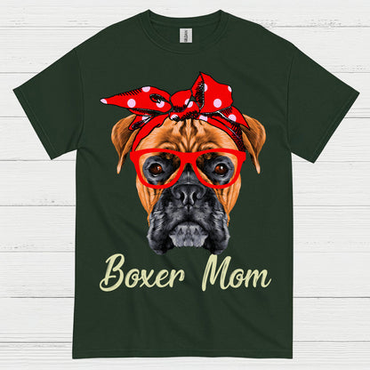 Boxer Mom Cute Dog T Shirt