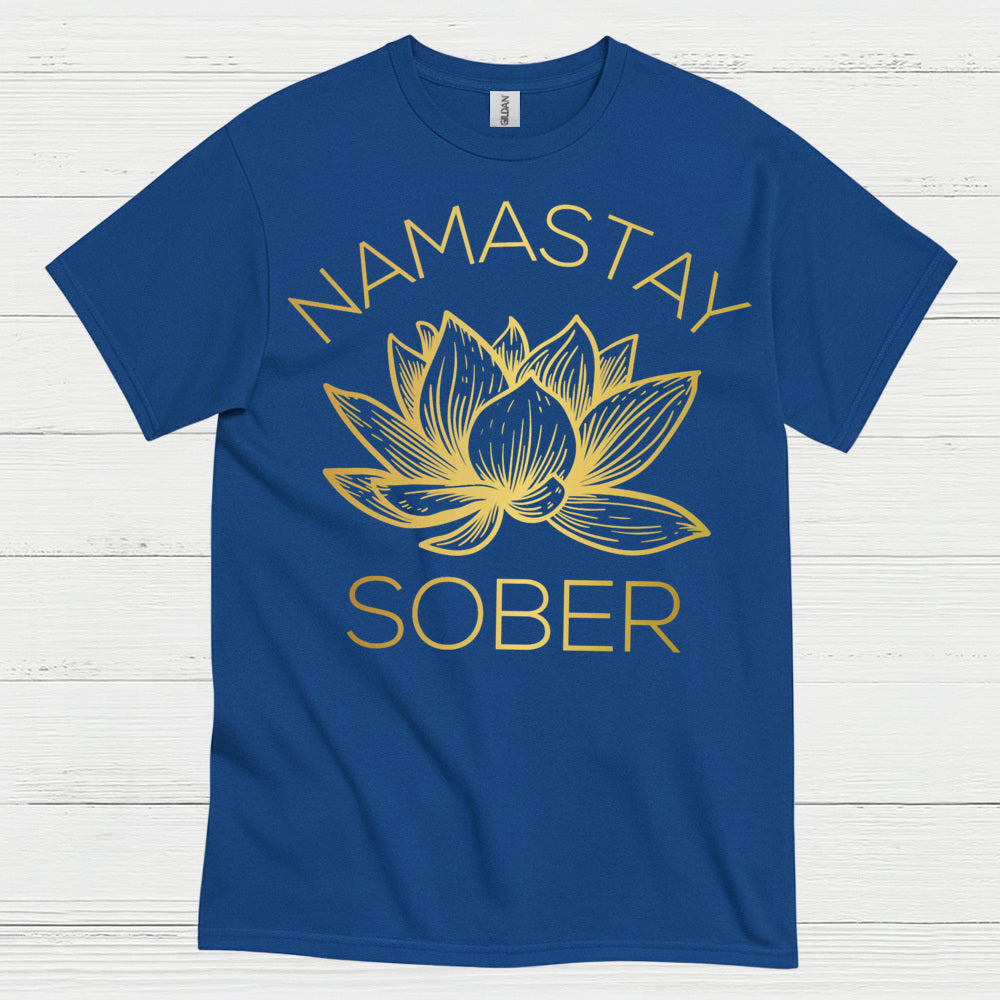 Namastay Sober Lotus T Shirt