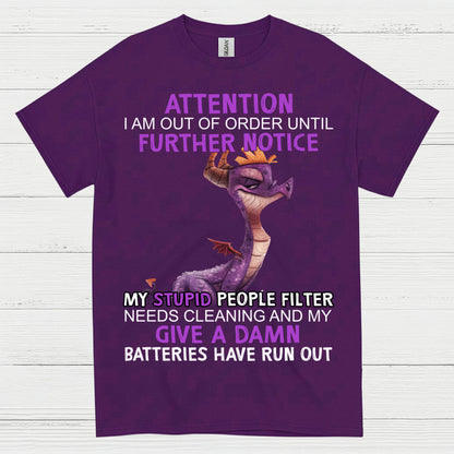 Out Of Order Dragon T Shirt