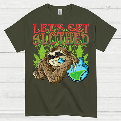 Lets Get Slothed Funny Sloth T Shirt
