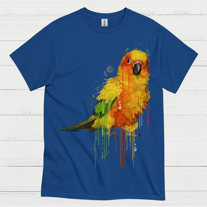 Colorful Parrot Watercolor Art T Shirt