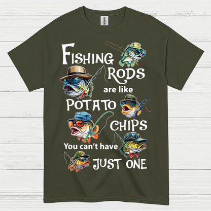 Fishing Rods Potato Chips T Shirt