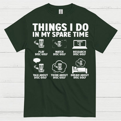 Things I Do In My Spare Time Disc Golf T Shirt
