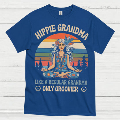 Hippie Grandma Groovier Than Regular T Shirt