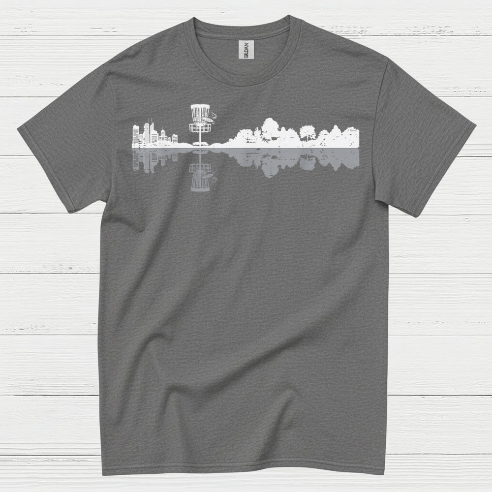 Disc Golf Skyline Reflection T Shirt