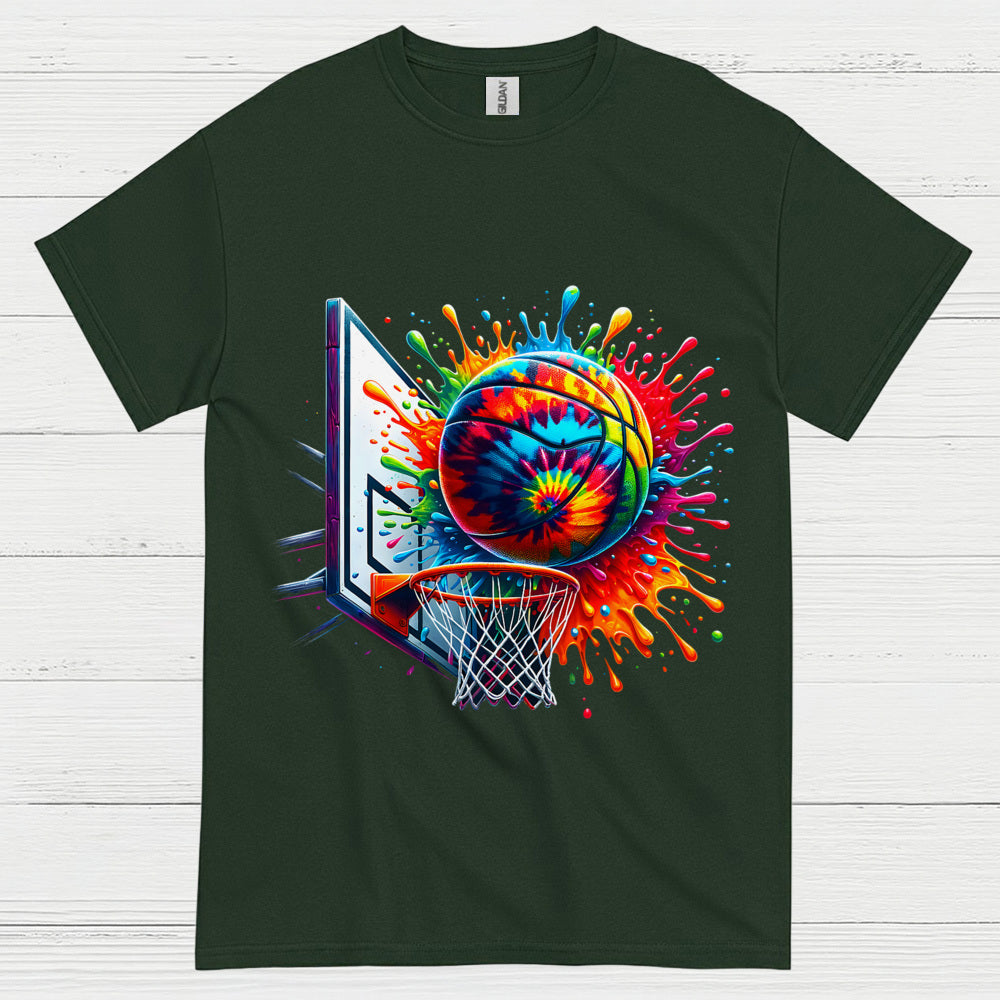 Color Splash Basketball Art T Shirt