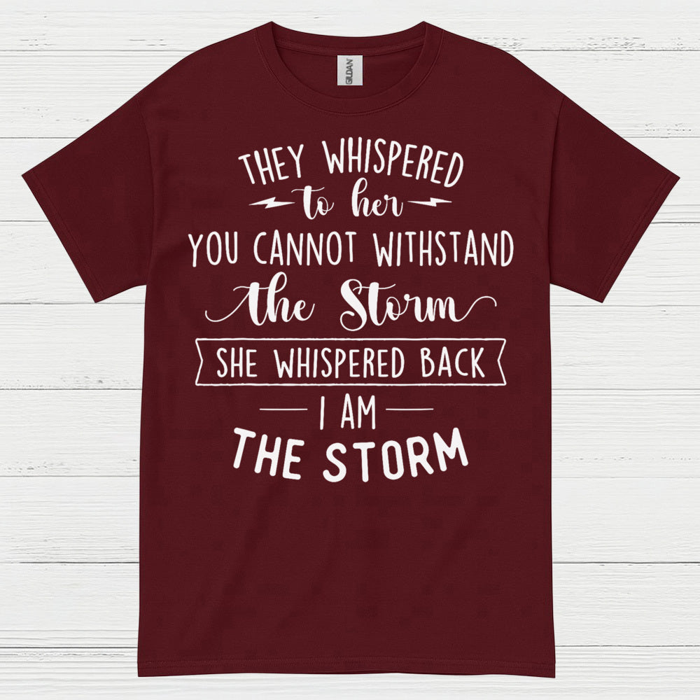 I Am The Storm Inspirational Quote T Shirt