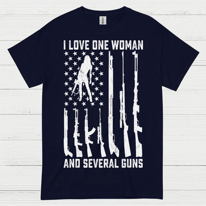I Love One Woman America And Several Guns T Shirt