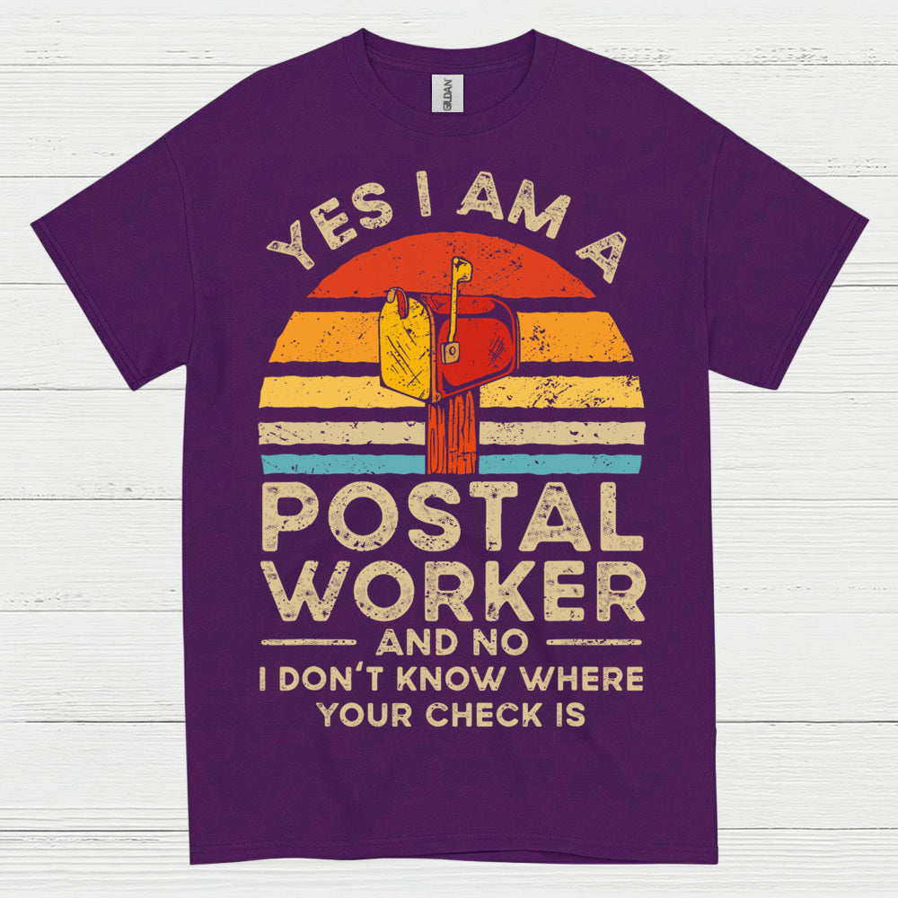 Vintage Postal Worker Humor T Shirt