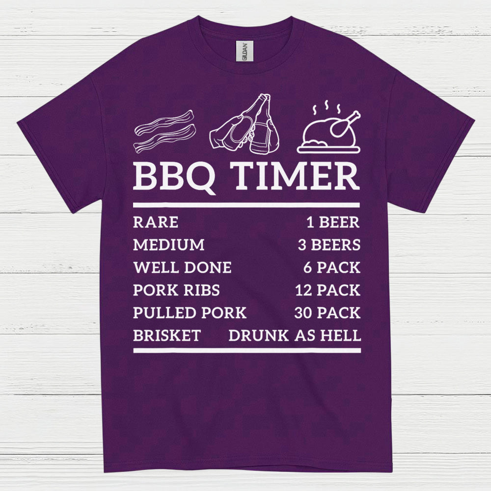 BBQ Timer Funny Beer T Shirt