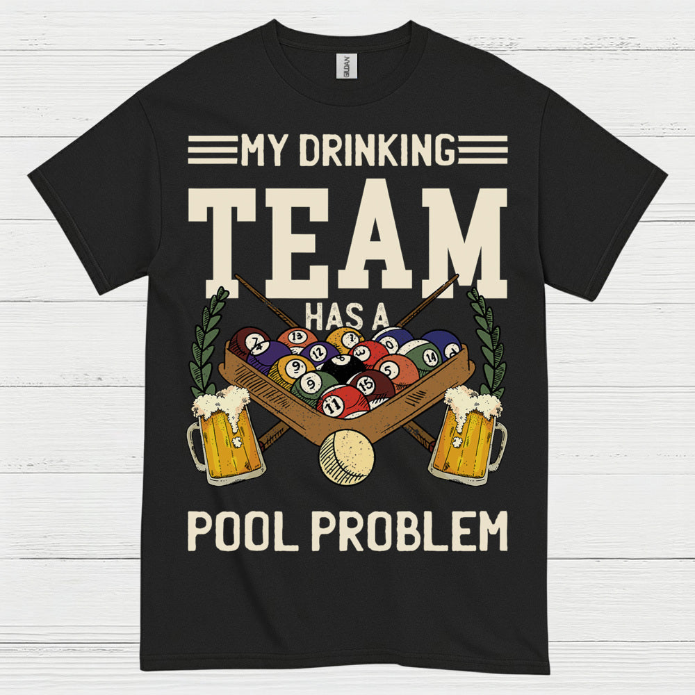 Pool Drinking Team Funny Billiards T Shirt