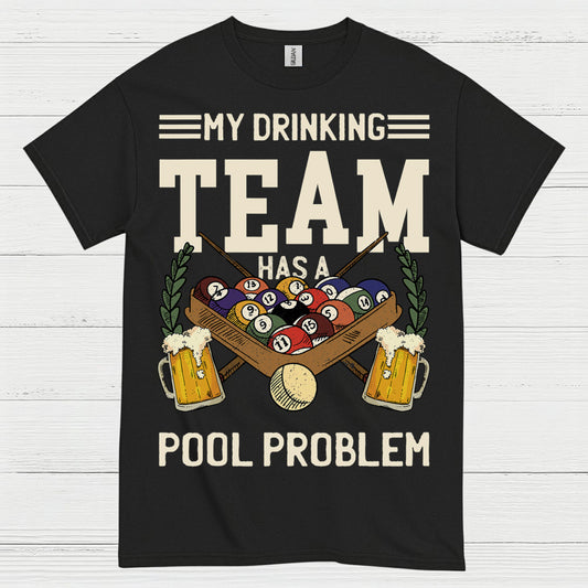 Pool Drinking Team Funny Billiards T Shirt