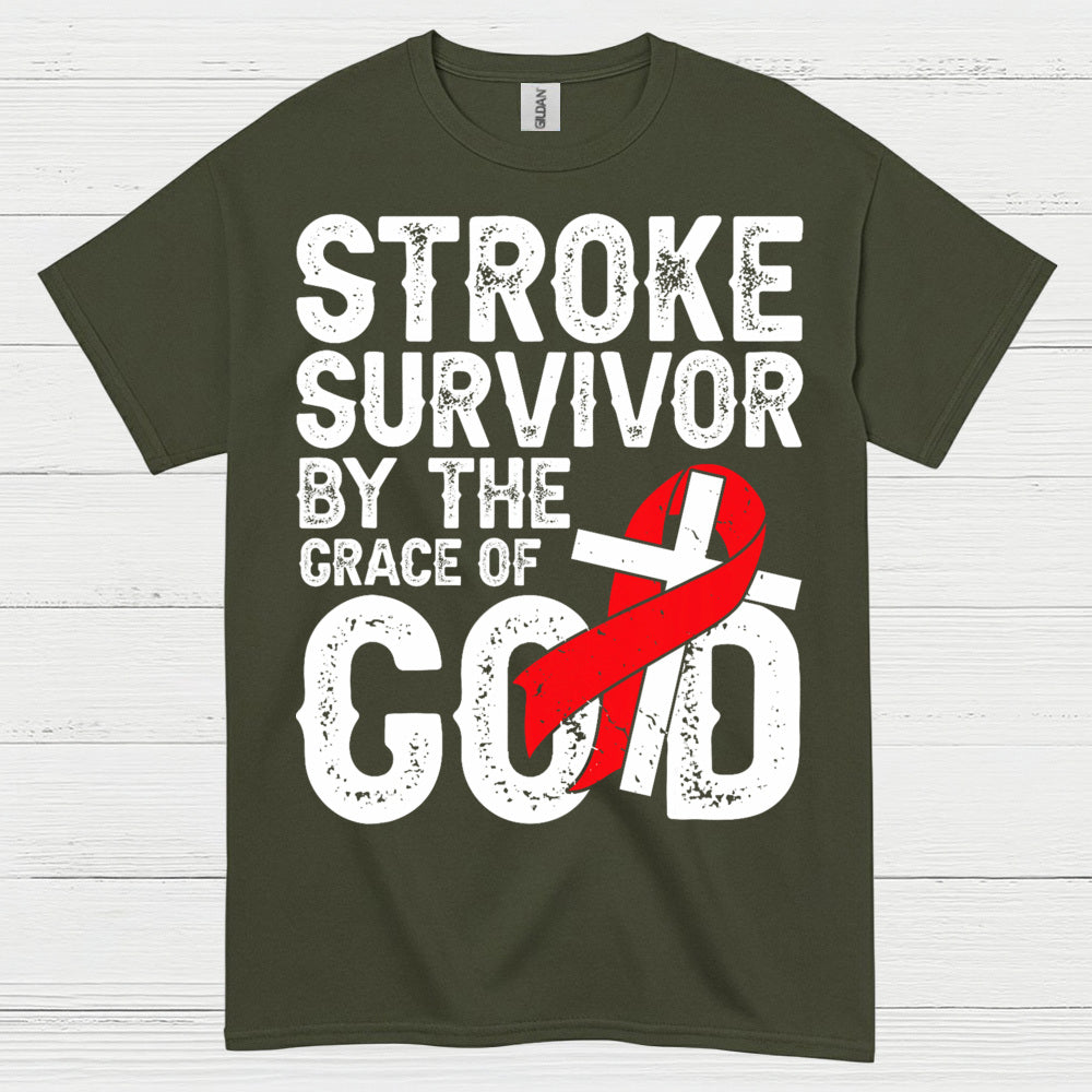 Stroke Survivor By The Grace Of God T Shirt