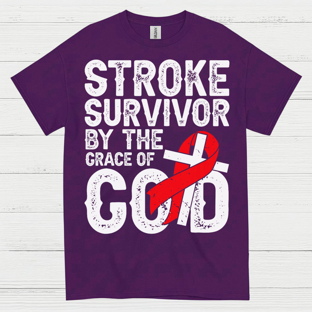 Stroke Survivor By The Grace Of God T Shirt