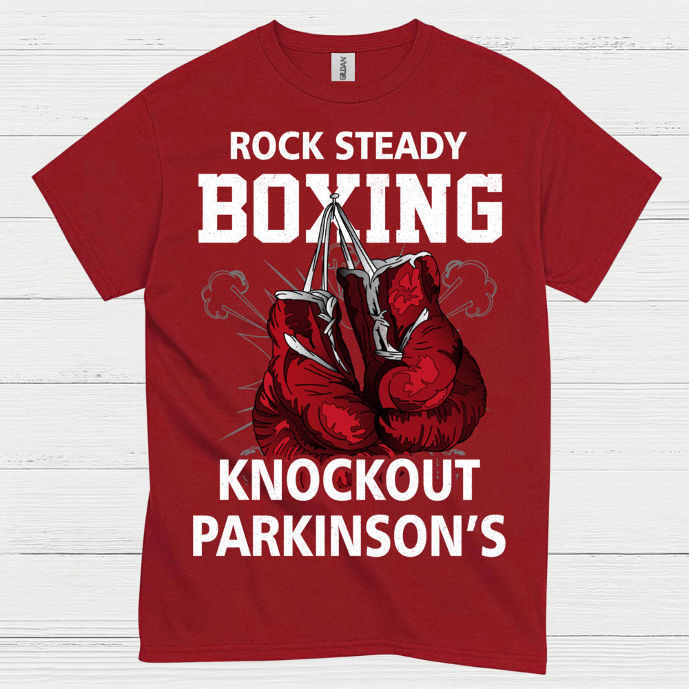 Rock Steady Boxing Knockout Parkinsons T Shirt