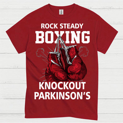 Rock Steady Boxing Knockout Parkinsons T Shirt