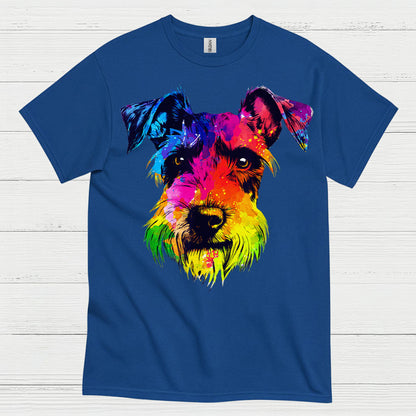 Colorful Schnauzer Pop Art Dog Lover T Shirt
