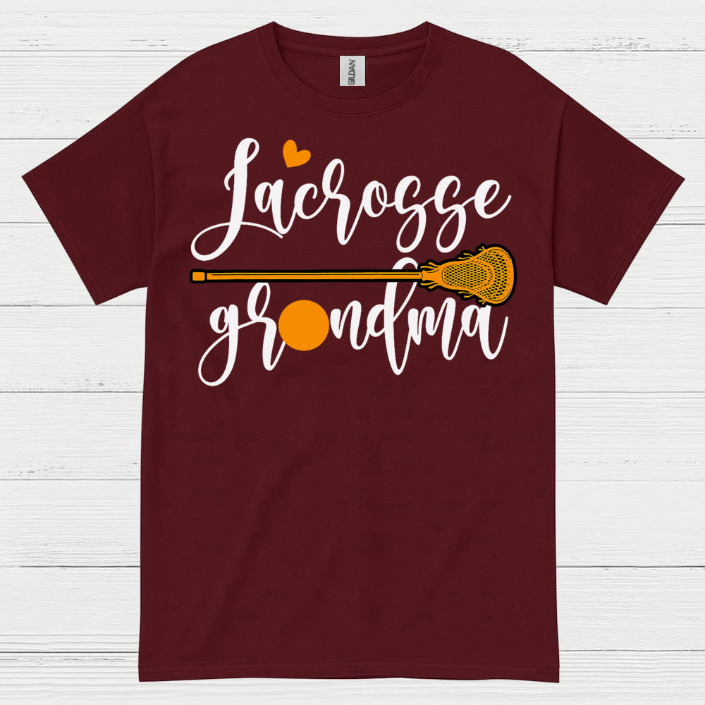 Lacrosse Grandma Heart Stick T Shirt