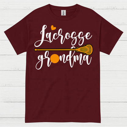 Lacrosse Grandma Heart Stick T Shirt