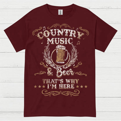 Country Music And Beer T Shirt