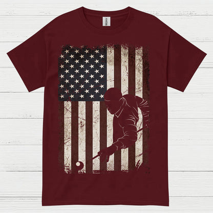 American Pool Player Patriotic T Shirt