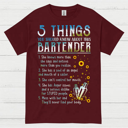 5 Things About This Bartender T Shirt